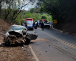 Acidente na BR-352 deixa dois feridos graves em Pitangui