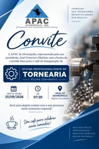 APAC Divinópolis inaugura primeira indústria-escola de tornearia do sistema prisional brasileiro