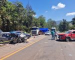 Batida de frente na BR-040, em Congonhas, deixa uma morte e quatro feridos