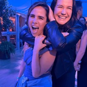 Wanessa Camargo e Kyra Gracie se reencontram no Rock in Rio ap&oacute;s boato de conflito e refor&ccedil;am clima amistoso