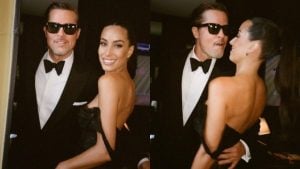 Brad Pitt comenta detalhes do casamento de Taylor Swift e Travis Kelce durante evento de estreia
