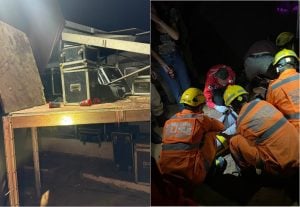 Estrutura de evento desaba em Sete Lagoas e deixa 12 pessoas feridas, todas com lesões leves