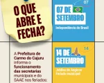 Por que dia 14 de setembro é feriado em Carmo do Cajuru? Entenda