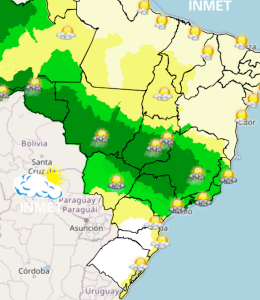 Previsão do tempo indica chuva e queda de temperatura em Divinópolis