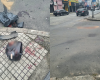 Batida entre carro e moto deixa dois jovens feridos na rua Goi&aacute;s, em Divin&oacute;polis