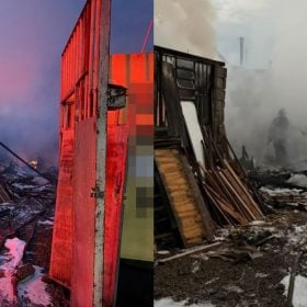Incêndio em fábrica de móveis rústicos e pallets no bairro Vista Alegre, em Divinópolis.