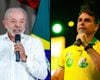 Fl&aacute;vio Bolsonaro e Lula, candidatos &agrave; Presid&ecirc;ncia no segundo turno das elei&ccedil;&otilde;es de 2026