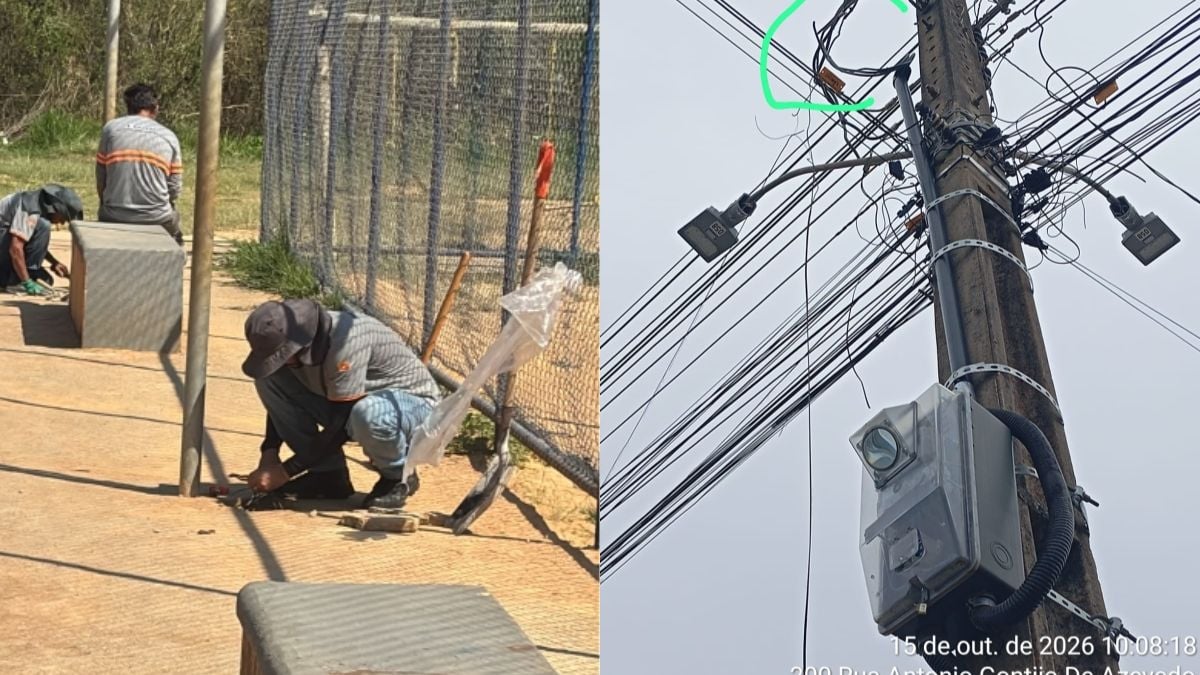 Pra&ccedil;a esportiva em Divin&oacute;polis afetada por furtos e danos a equipamentos