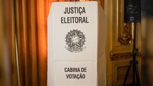 Urna eletr&ocirc;nica utilizada na vota&ccedil;&atilde;o do segundo turno das Elei&ccedil;&otilde;es 2026.