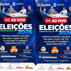 TV Candidés e Rádio Minas FM realizam cobertura ao vivo das Eleições 2026 a partir das 17h