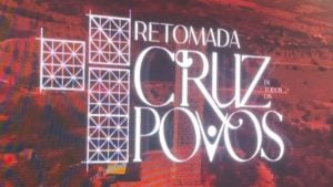 Cruz de Todos os Povos em Divin&oacute;polis durante campanha para retomada das obras