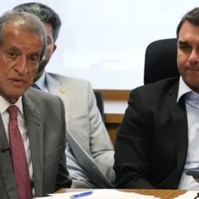 Valdemar Costa Neto durante reunião com dirigentes do Partido Liberal em Brasília.