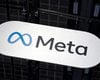 Logotipo da Meta em reportagem sobre críticas à moderação de conteúdo eleitoral
