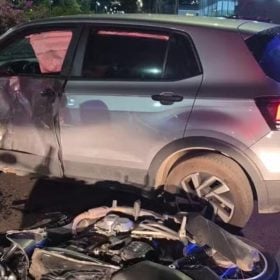 Jovem morre após acidente entre carro e moto em Nova Serrana