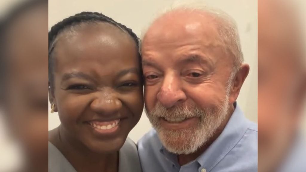 Lula ao lado de Ana Elisa Santos durante articula&ccedil;&atilde;o para o segundo turno em Minas