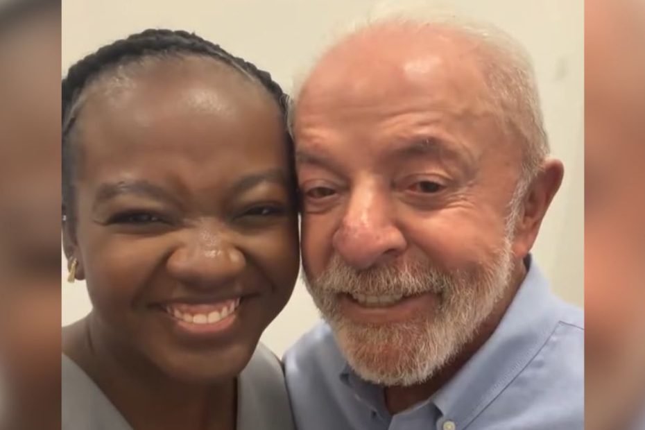 Lula ao lado de Ana Elisa Santos durante articula&ccedil;&atilde;o para o segundo turno em Minas