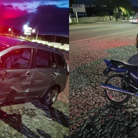Motociclista fica ferido em acidente na BR-494 em Divinópolis
