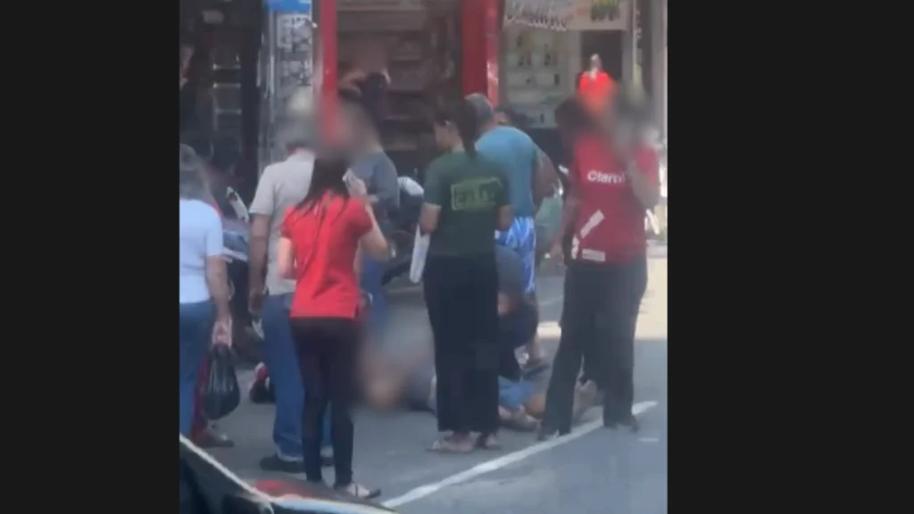 Atropelamento &eacute; registrado no Centro de Divin&oacute;polis nesta ter&ccedil;a