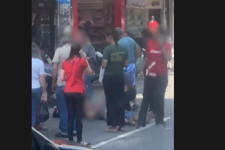 Atropelamento &eacute; registrado no Centro de Divin&oacute;polis nesta ter&ccedil;a