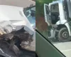Acidente entre carro e caminh&atilde;o &eacute; registrado perto de ped&aacute;gio em S&atilde;o Sebasti&atilde;o do Oeste