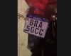 Motocicleta Honda Biz apreendida pela Guarda Civil Municipal em Nova Serrana