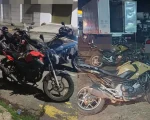 Policiamento motorizado da Pol&iacute;cia Militar durante opera&ccedil;&atilde;o de tr&acirc;nsito em Par&aacute; de Minas