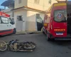 Acidente entre duas motocicletas no bairro Alvorada, em Formiga