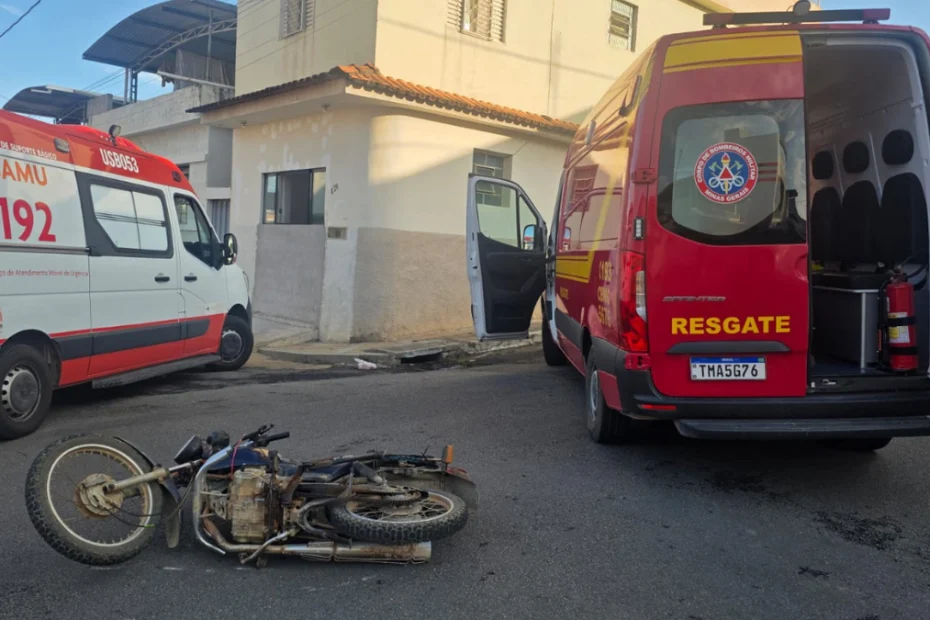 Acidente entre duas motocicletas no bairro Alvorada, em Formiga