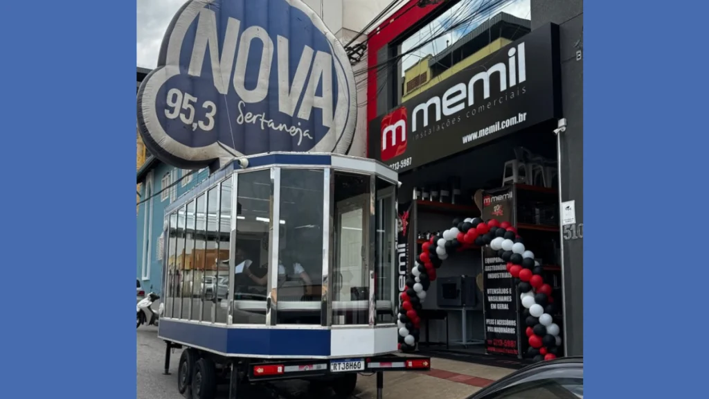 Est&uacute;dio M&oacute;vel Nova Sertaneja visita a Memil Distribuidora nesta sexta (16)