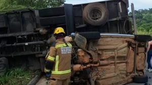 Acidente entre carro e caminhão deixa três mortos na BR-494