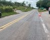 Motocicletas envolvidas em colisão traseira na MG-050, em Itaúna, Minas Gerais.