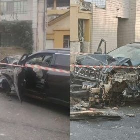 Carro atinge muro de casa no Afonso Pena, em Divin&oacute;polis; motorista fica ferida