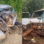 Casal morre em acidente entre carro e caminh&atilde;o de leite na MG-176, em Luz