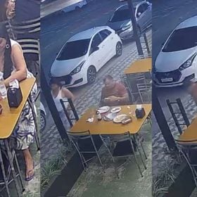 Casal sai de pizzaria sem pagar conta no Bom Pastor, em Divin&oacute;polis