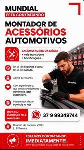 Mundial abre contratação imediata em Divinópolis, com salário acima da média