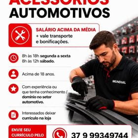 Mundial abre contratação imediata em Divinópolis, com salário acima da média