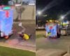 Homem cai de carretinha durante carreata em Nova Serrana