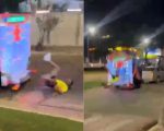 Homem cai de carretinha durante carreata em Nova Serrana