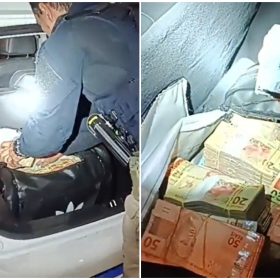 Homem é preso com R$ 870 mil em espécie na BR-381 e diz que mala ‘tem a ver com política’