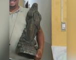 Imagem que foi furtada de jardim de igreja &eacute; recuperada em Divin&oacute;polis