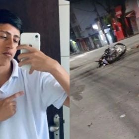 Morre jovem v&iacute;tima de acidente entre carro e moto no Centro de Divin&oacute;polis