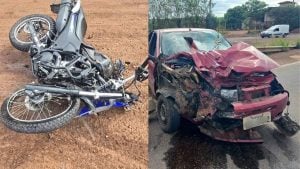 Motociclista fica gravemente ferido após acidente na MG-050, em Itaúna
