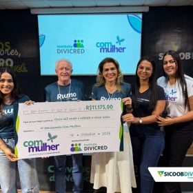 Comit&ecirc; de Mulheres do Sicoob Divicred realiza trein&atilde;o com Pedr&atilde;o e arrecada recursos para a&ccedil;&otilde;es sociais