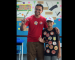 Candidato a deputado estadual, Vitor Costa vota na Escola Ot&aacute;vio Ol&iacute;mpio de Oliveira, em Divin&oacute;polis