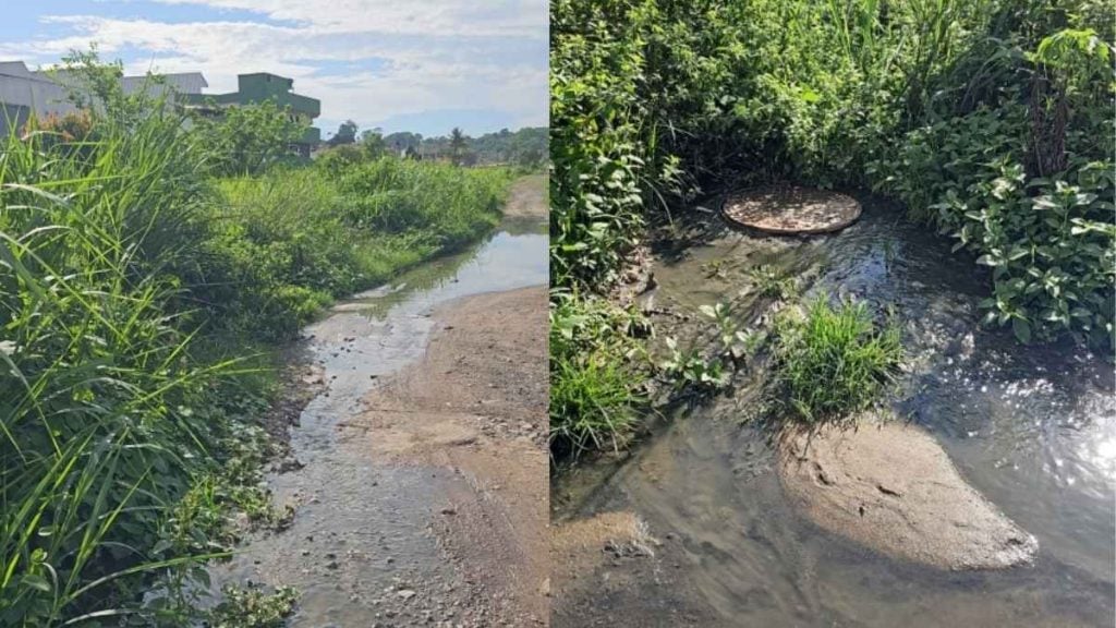 Prefeitura notifica Copasa ap&oacute;s vazamento de esgoto pr&oacute;ximo ao C&oacute;rrego Canavial, em Divin&oacute;polis