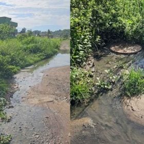Prefeitura notifica Copasa ap&oacute;s vazamento de esgoto pr&oacute;ximo ao C&oacute;rrego Canavial, em Divin&oacute;polis