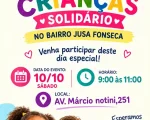 Duas volunt&aacute;rias unem for&ccedil;as para realizar a 1&ordf; Festa da Crian&ccedil;a Solid&aacute;ria em Divin&oacute;polis