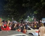 Apoiadores comemoram reelei&ccedil;&atilde;o de Lula em Divin&oacute;polis