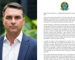 Em carta ap&oacute;s fuga, Fl&aacute;vio Bolsonaro se autodeclara 'presidente eleito do Brasil'
