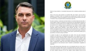 Em carta ap&oacute;s fuga, Fl&aacute;vio Bolsonaro se autodeclara 'presidente eleito do Brasil'